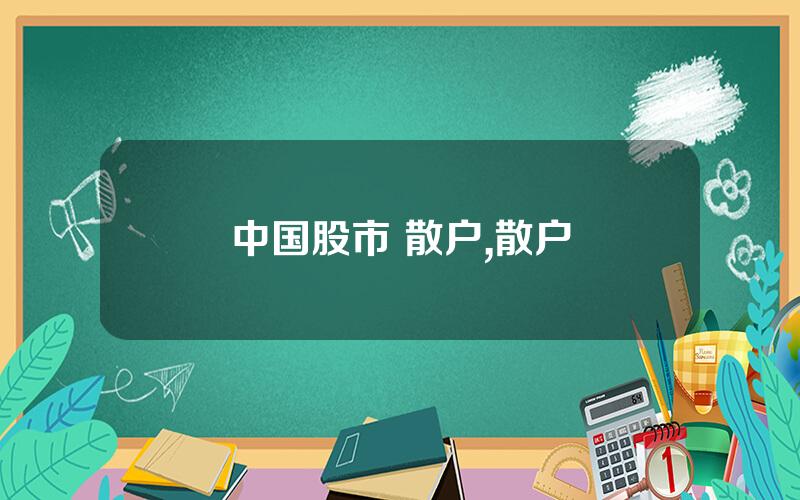 中国股市 散户,散户